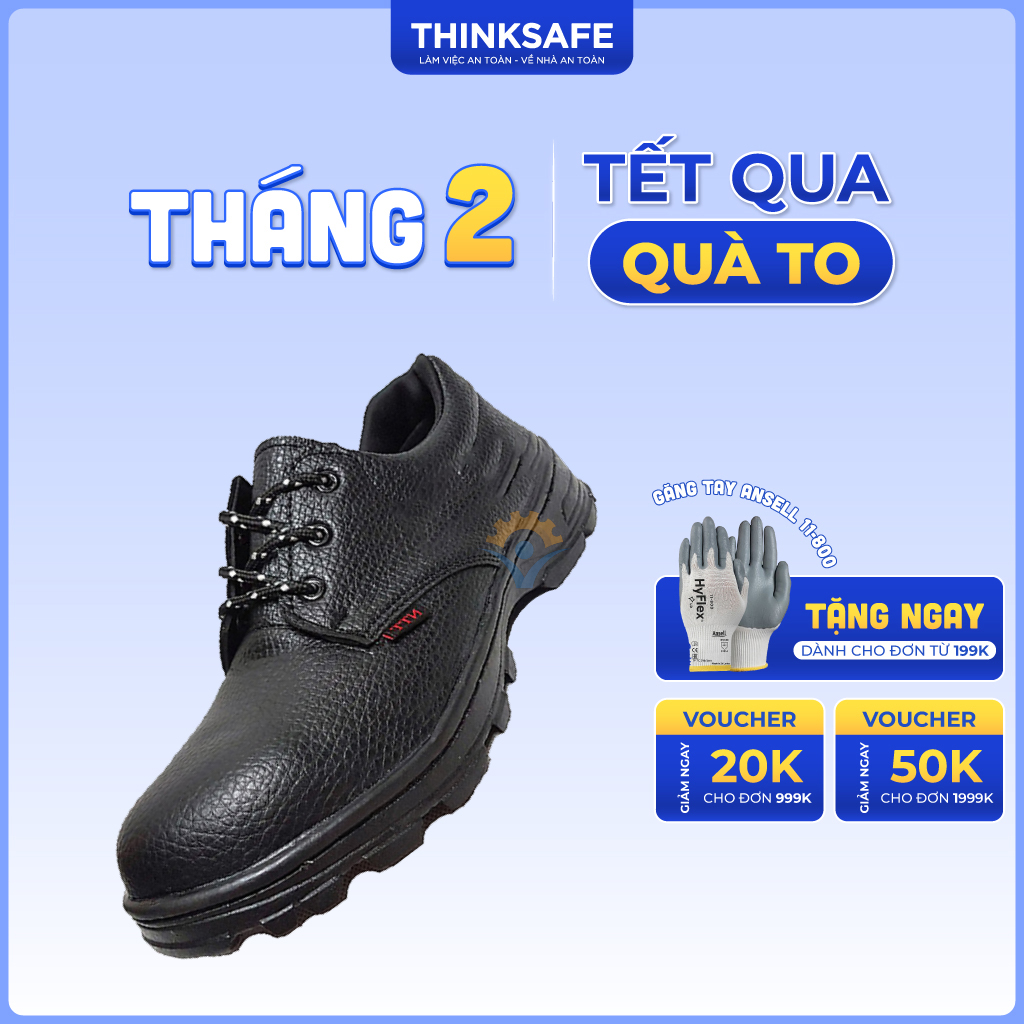 Giày bảo hộ lao động nam NTT Thinksafe - Giày chống nước, chống đinh