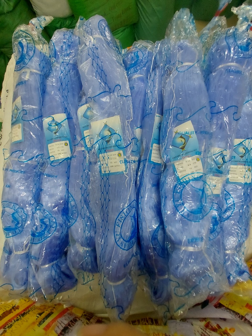 Lưới con cá kìm, lưới 1 cá, lưới cá nhọn, lưới thái xanh, lưới bắt cá hàng cao cấp đủ size 3cm--10cm