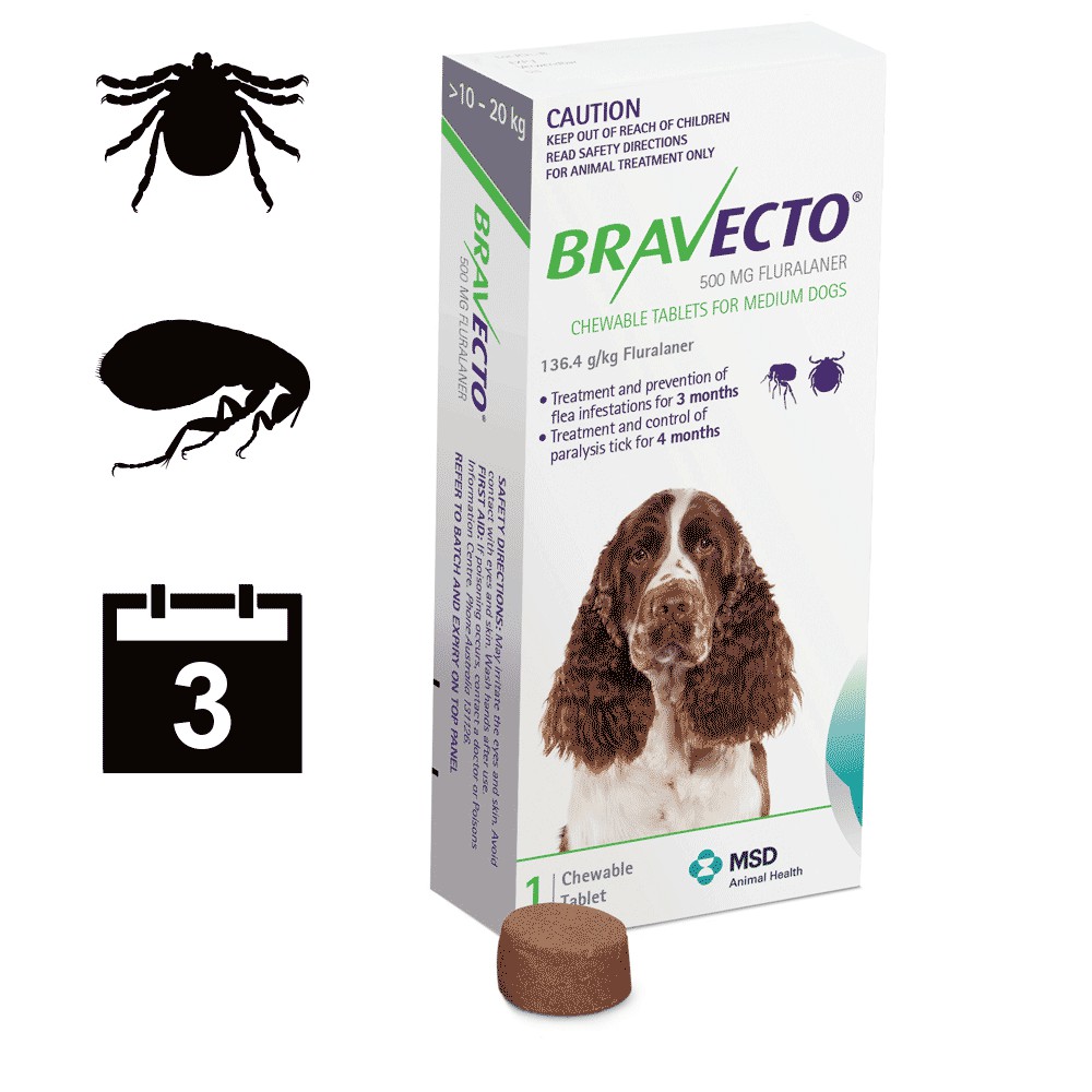 Thực phẩm phòng ve Bravecto  cho chó