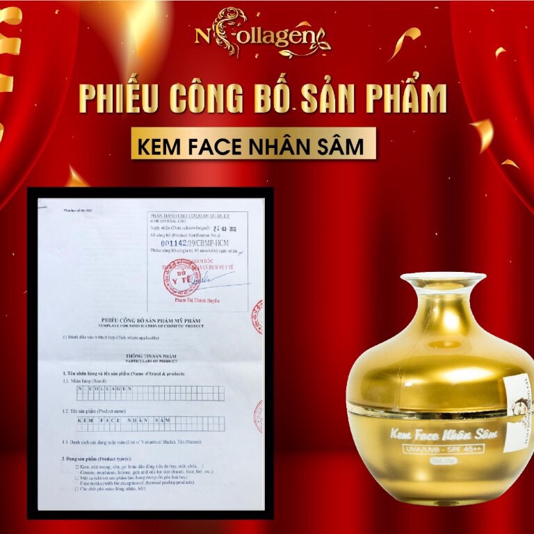 Combo kem nhân sâm và serum vitamin C  ( hàng chính hãng kèm quà tặng )