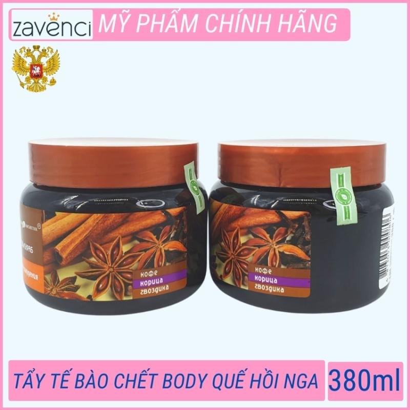 Tẩy tế bào chết body quế hồi cà phê xuất xứ Nga loại bỏ da sần sùi giảm thâm sáng màu đều (380gram) giá rẻ