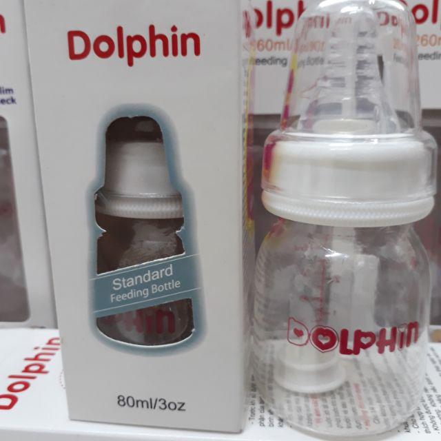 Bình Sữa Streamline Cổ Hẹp PC Dolphin 80ml/ 160ml/ 260ml