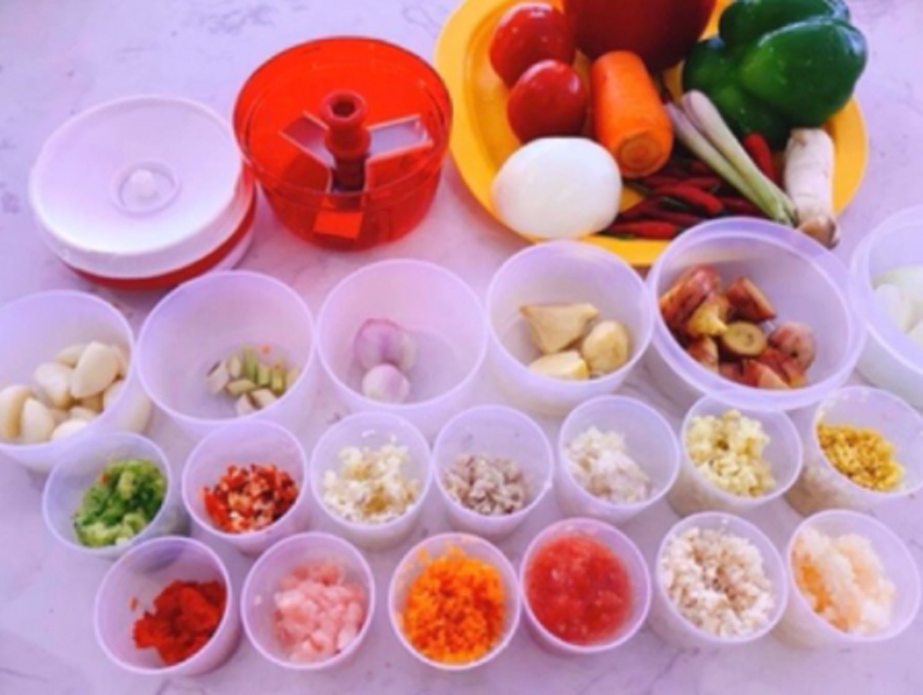 Máy xay tay thực phẩm turbo chopper tupperware