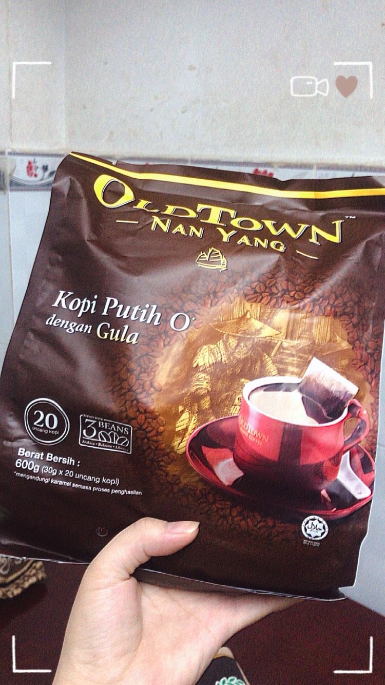 Cà phê trắng Oldtown NanYang - Đen Có Đường