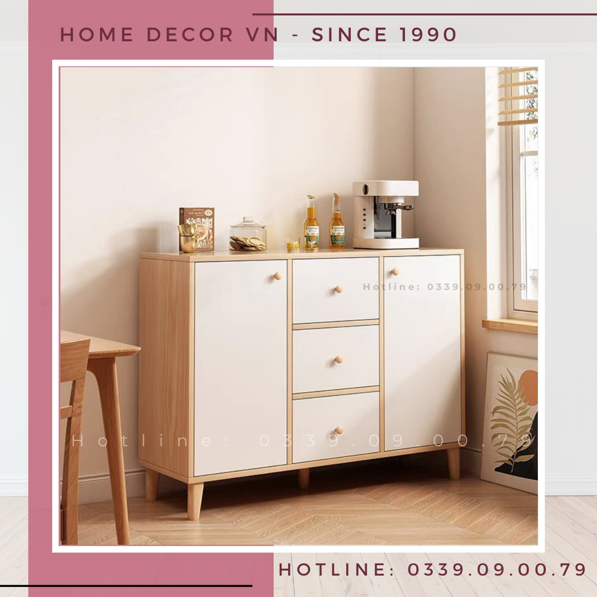Tủ bếp gỗ thông minh KB22989