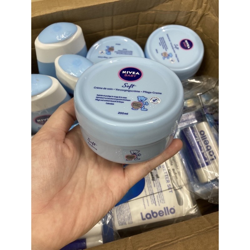 [Nội Địa Đức] Kem Dưỡng Ẩm Nivea Baby Soft 200Ml