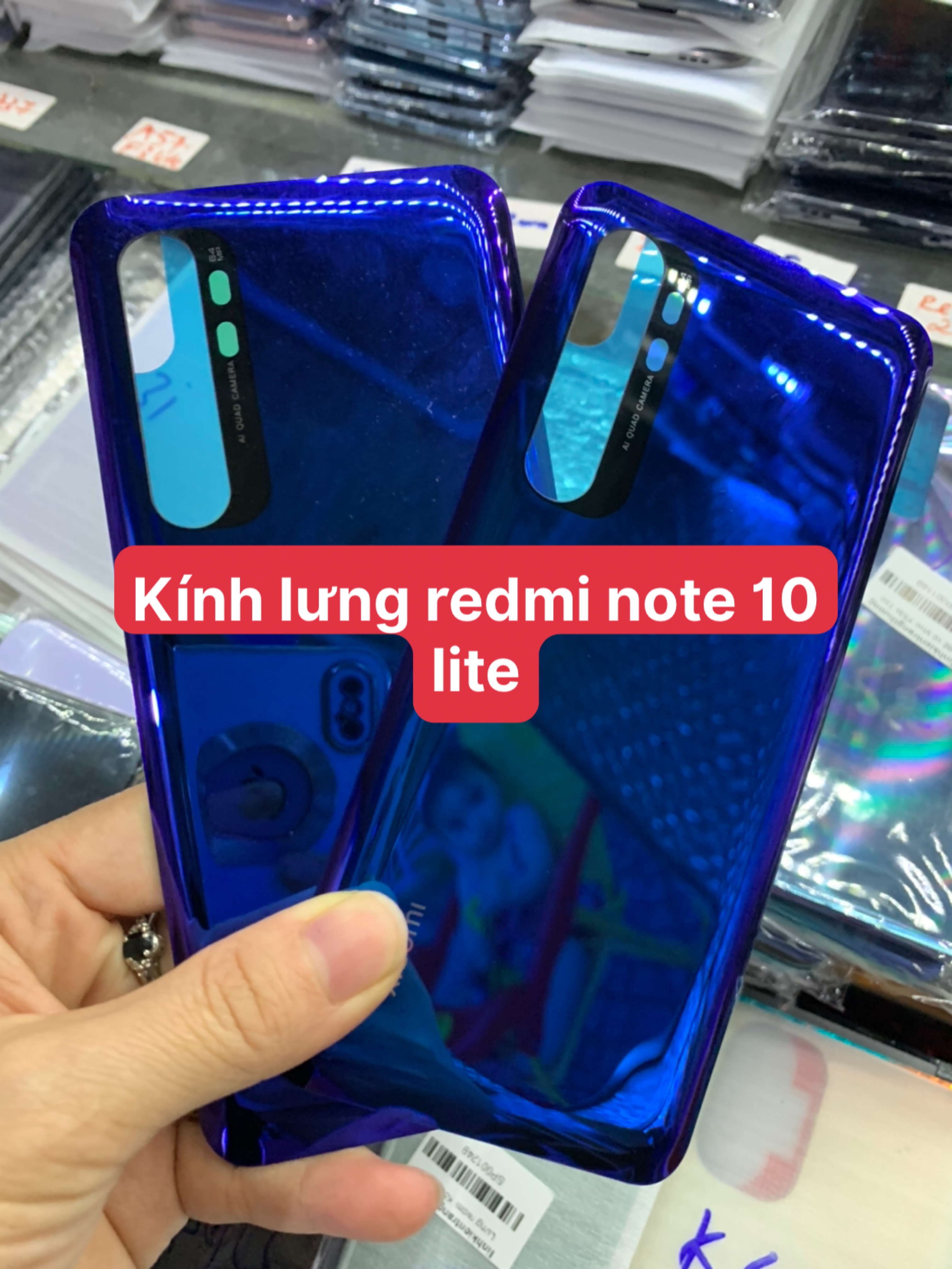 kính lưng(nắp lưng sau) ZIN MỚI ĐIỆN THOẠI  xiaomi note 10 lite