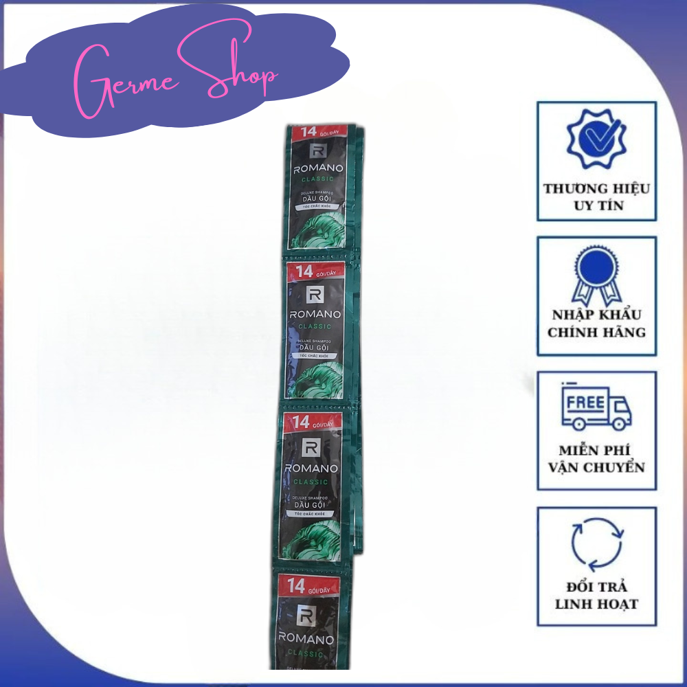 Romano Dây dầu gội Romano (dây 14 gói) đủ màu lựa chọn