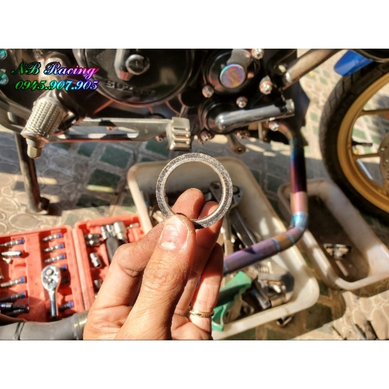 Ron Cổ Pô Chống Xì Cho Raider Satria Sonic Ex Winner