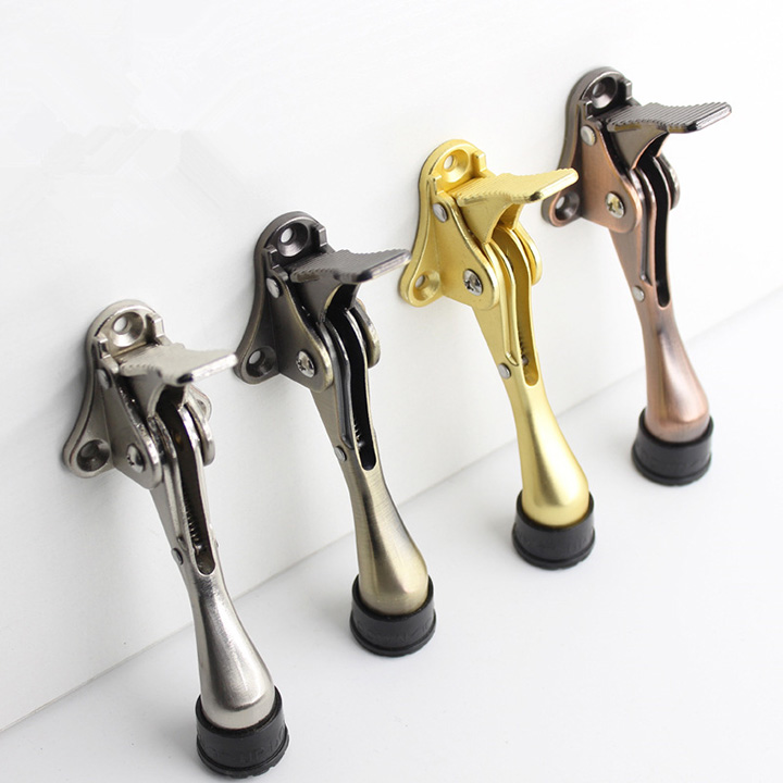 Chặn cửa móng ngựa inox có lẫy gạt Thanh chặn cửa chống va đập Chắn cửa inox