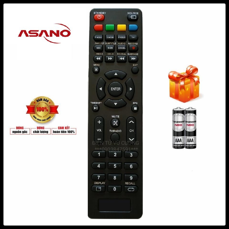 [HCM]Điều Khiển Ti Vi ASANO Màn Hình Cong