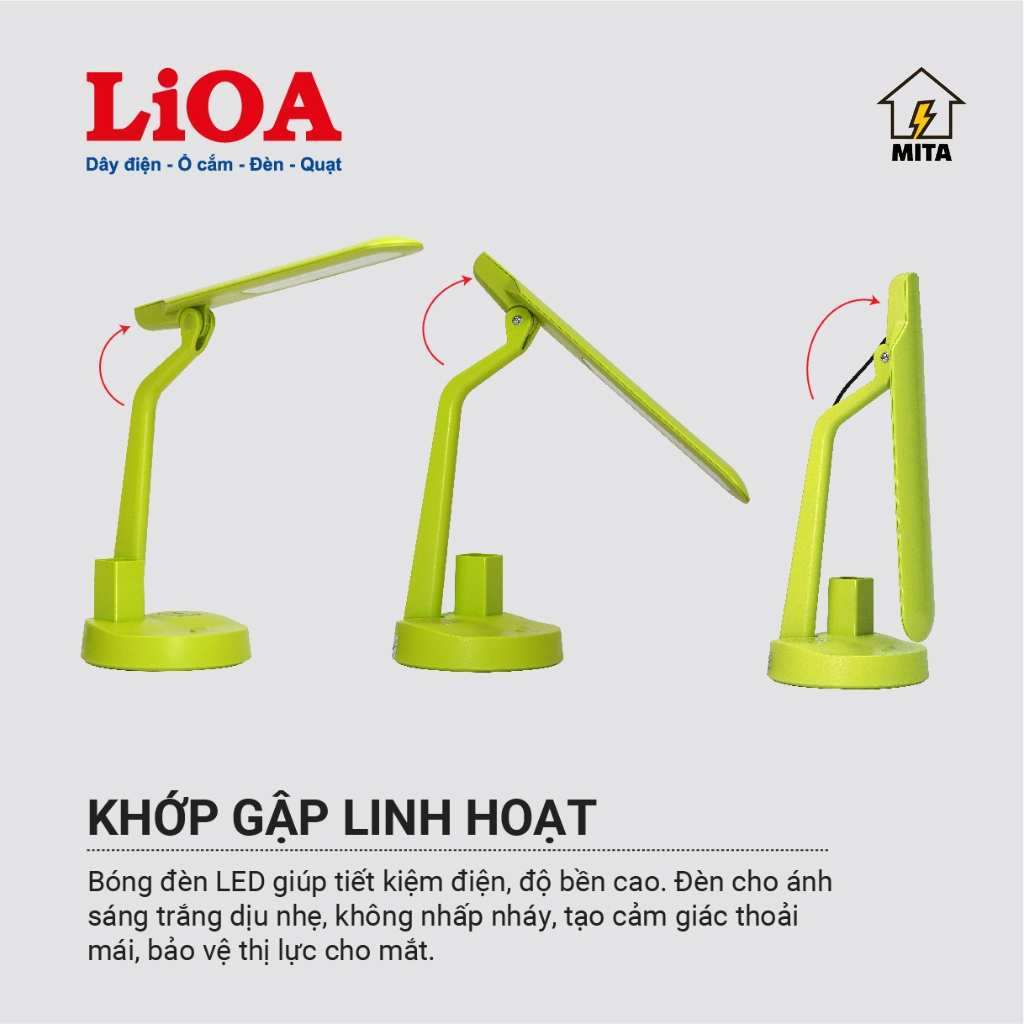 Đèn bàn LED kiểu dọc LiOA - MITA