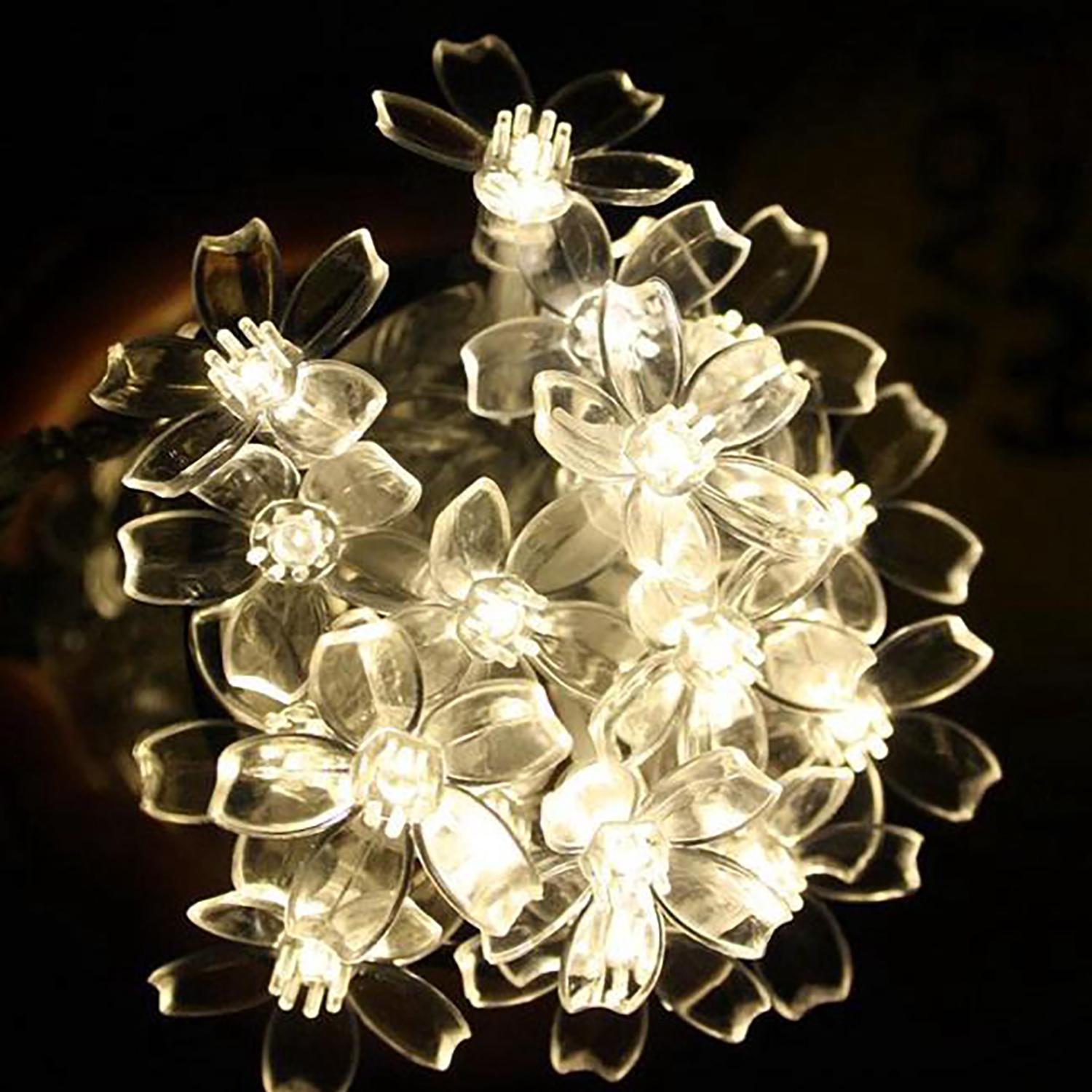 Dây Đèn LED Trang Trí Hình HOA LÊ Dùng PIN AA - Pear Flower