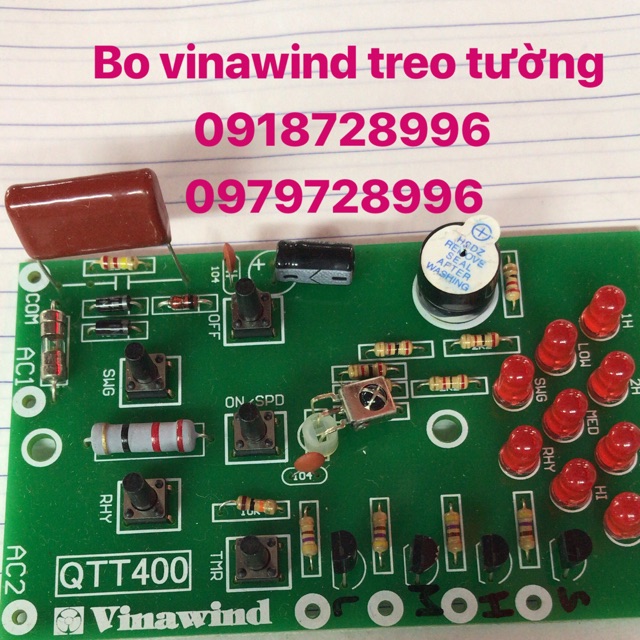 Bo quạt vinawind treo tường