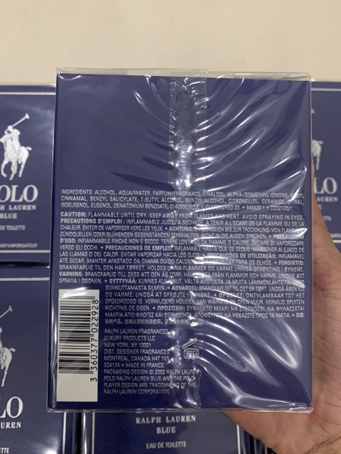 [HCM]Nước hoa nam polo blue edt 125ml full seal