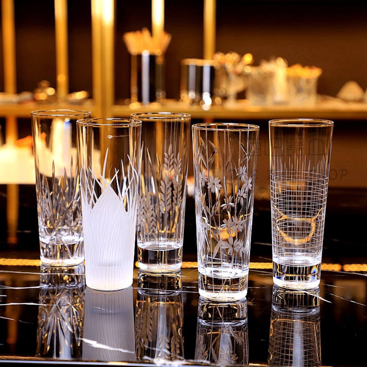 Highball Tumbler Crystal Glass - Ly Pha Lê