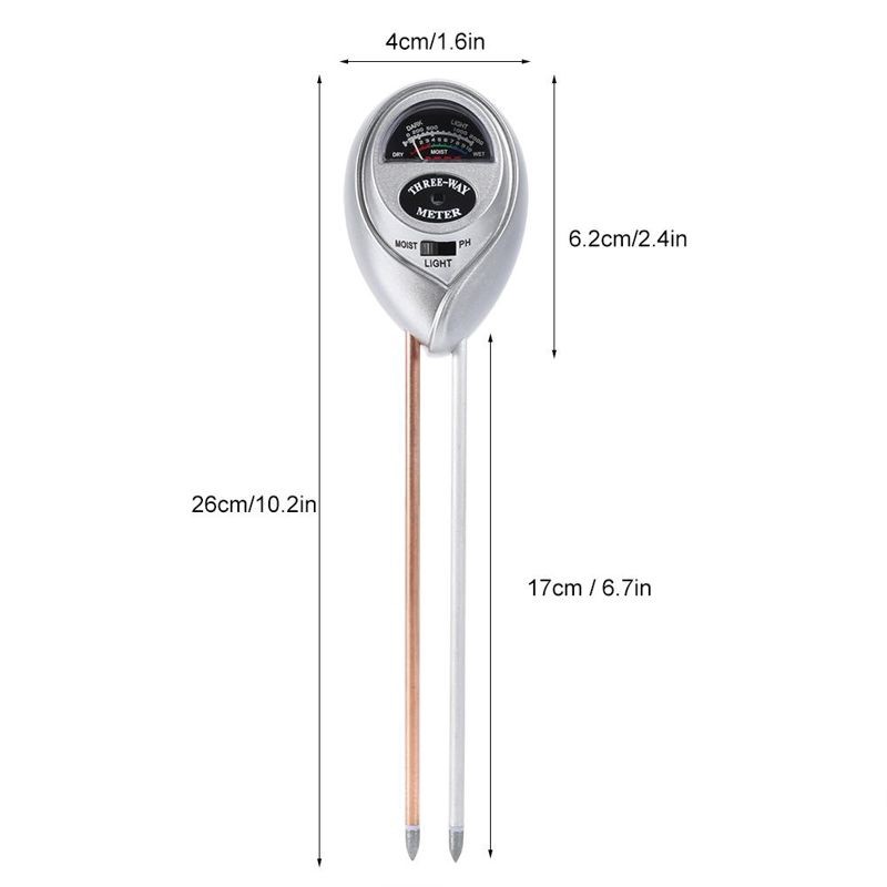 Dụng cụ đo Độ PH, Độ ẩm, Ánh sáng (3 trong 1)