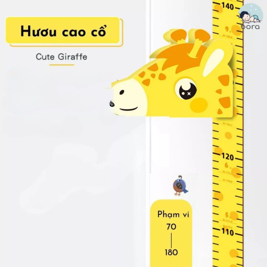 Thước đo chiều cao dán tường cho bé