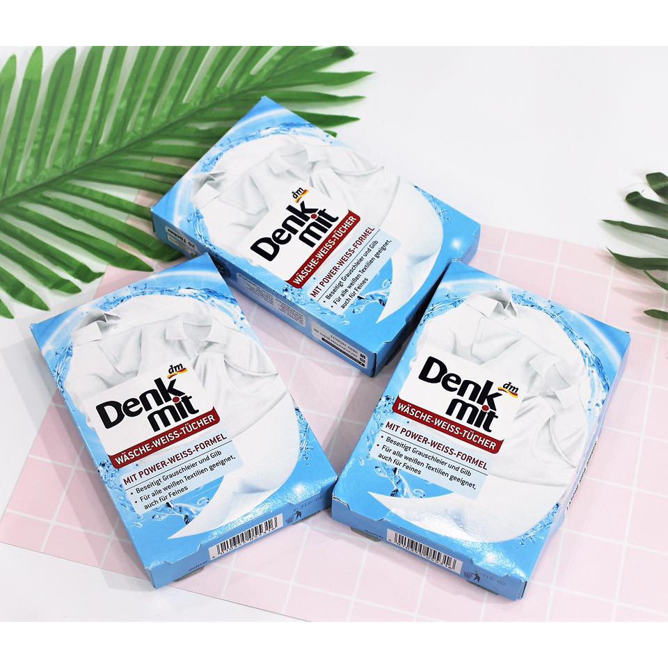 Giấy tẩy trắng quần áo Denkmit 20 miếng