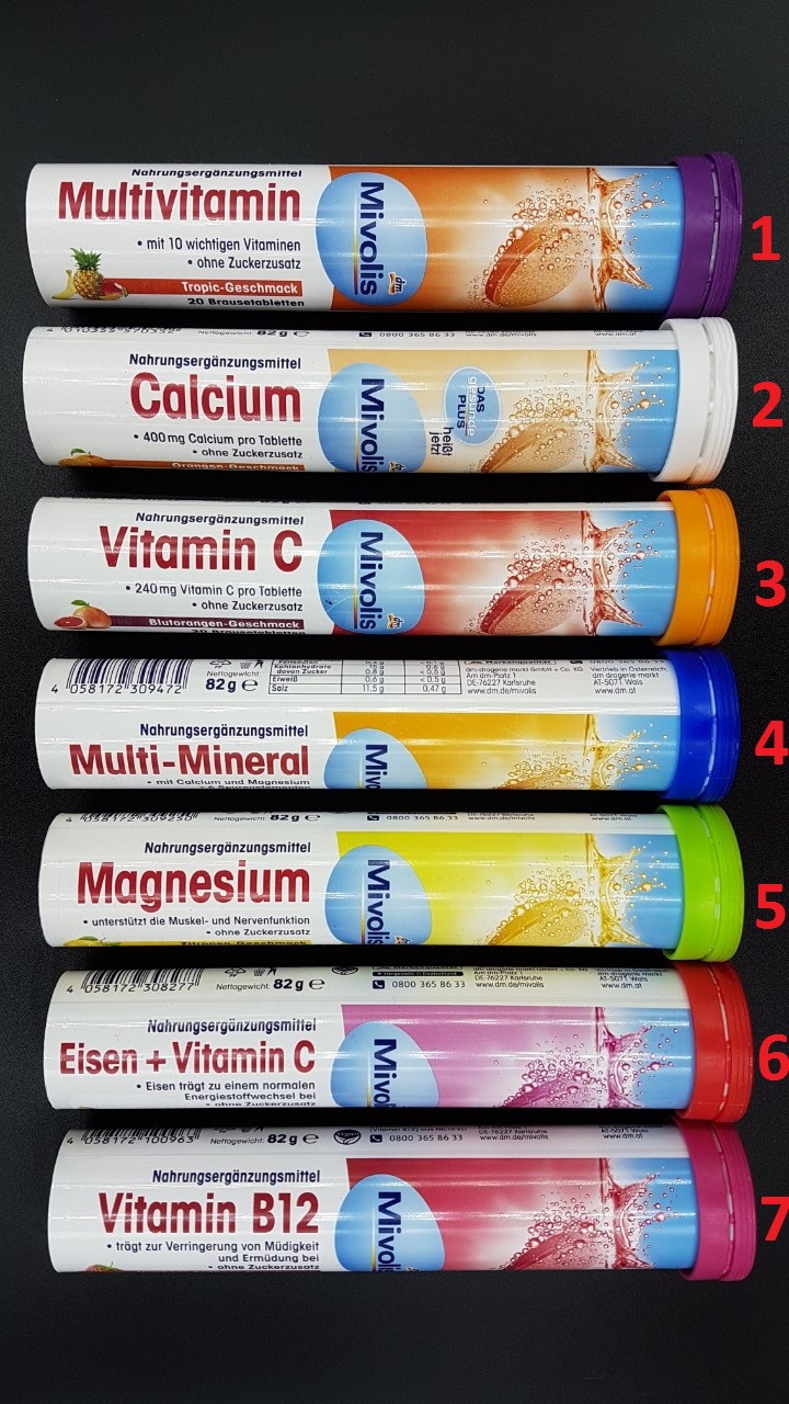Sủi Mivolis ống 20 viên của Đức