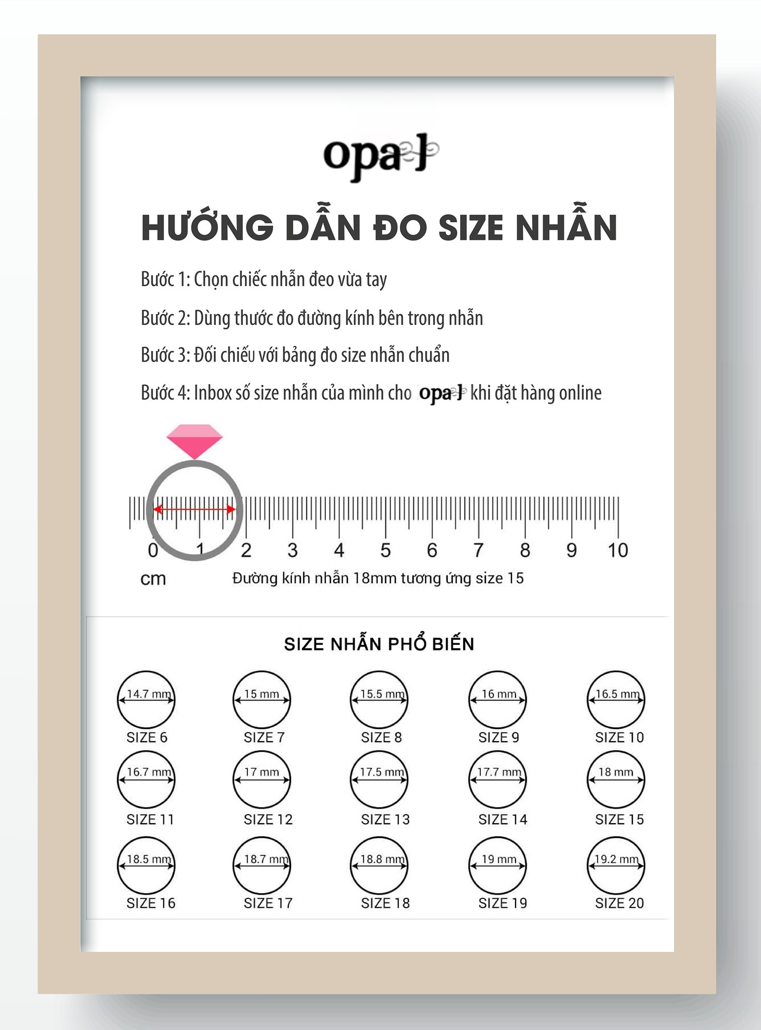 Nhẫn bạc đính Ngọc Trai OPAL