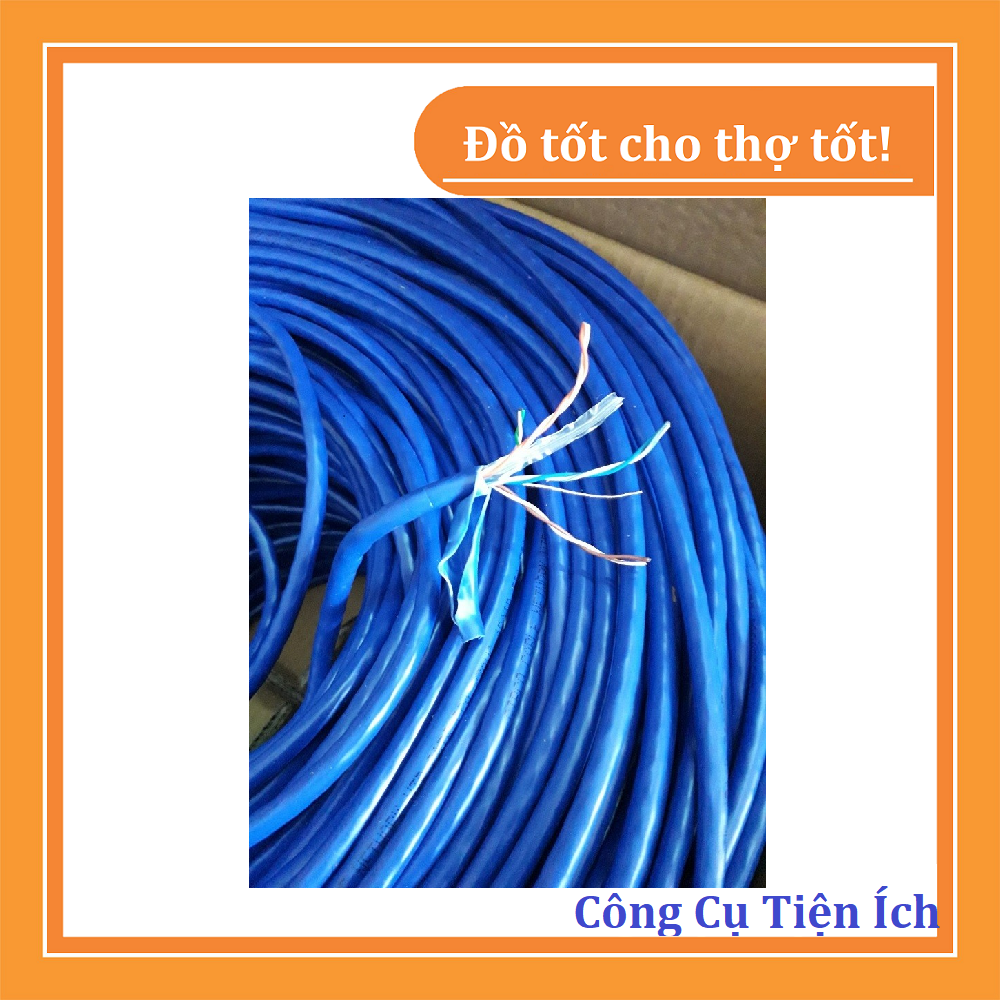 Dây cáp mạng dài 20 mét bấm sẵn 2 đầu, chuẩn Cat 6e tốc độ cao