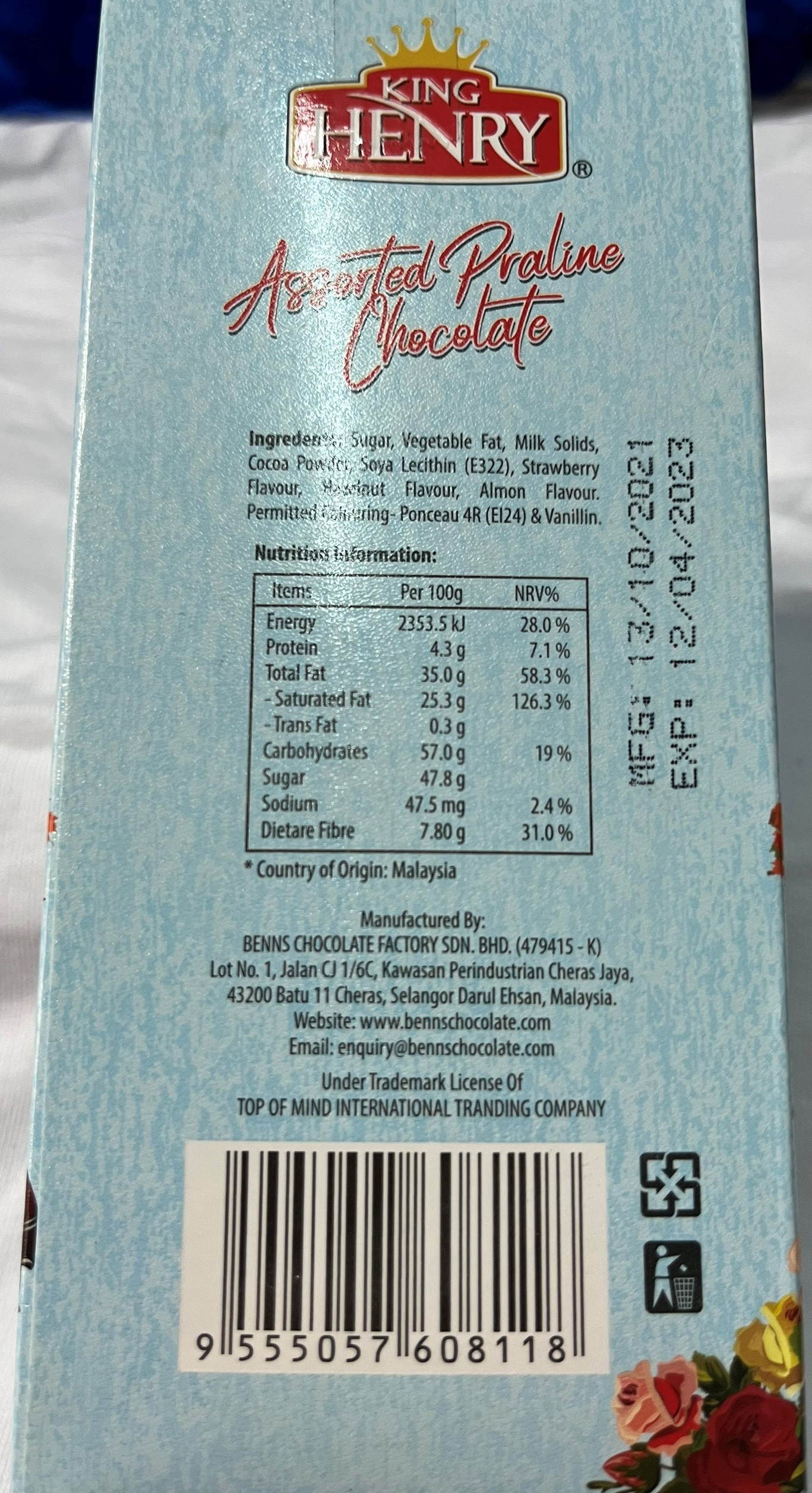 Socola Thập Cẩm King Henry