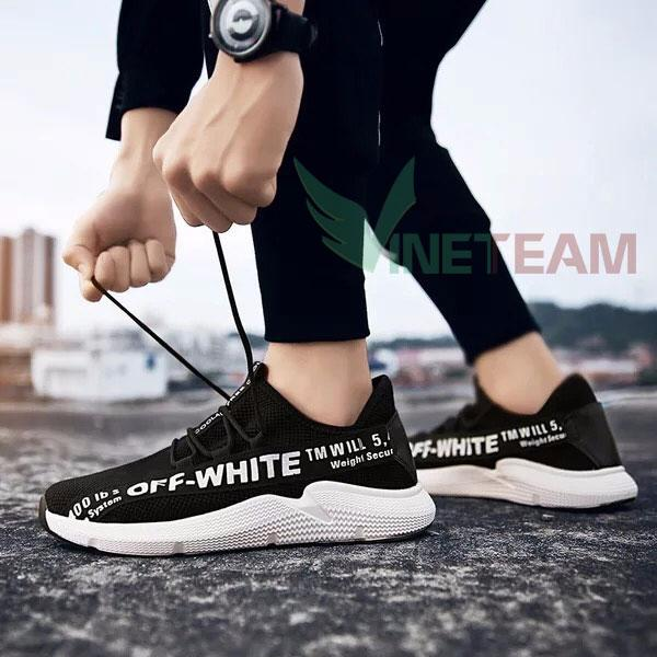 Giày Nam, Nữ OFF-WHITE Hot Trend 2018 086 (Đen)