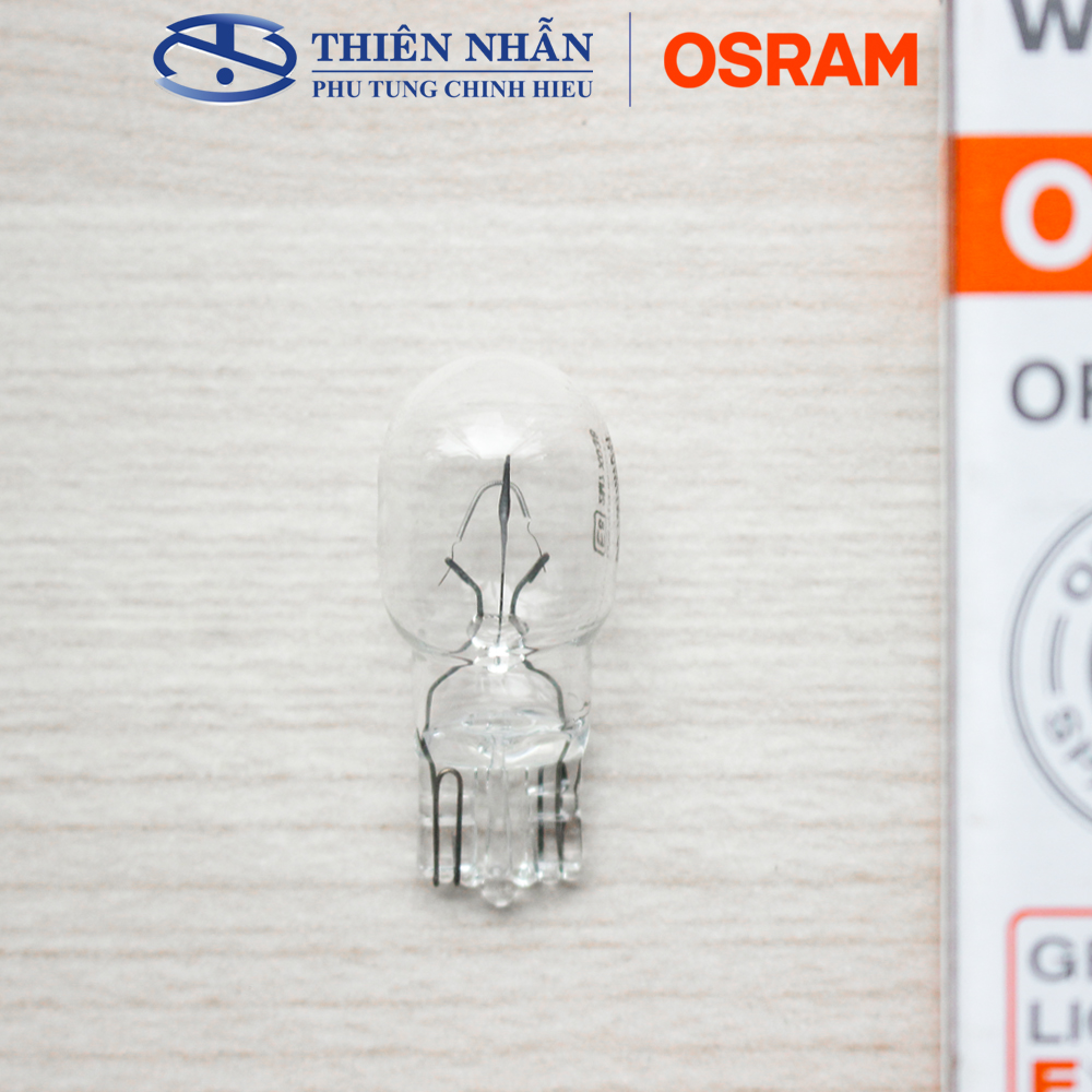 Bóng đèn Halogen OSRAM T13 xi nhan trắng nhiều dòng xe máy Wave, Dream, Future,..(92910)