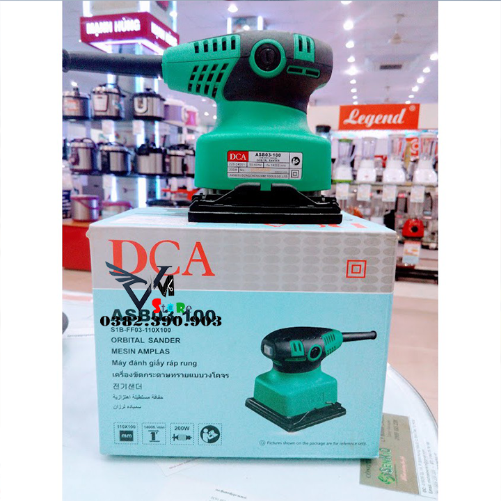 Máy chà nhám vuông 200W DCA ASB02-100