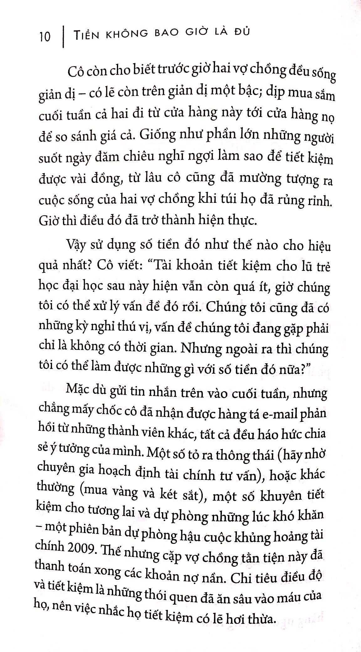 Fahasa - Tiền Không Bao Giờ Là Đủ (Tái Bản 2018)