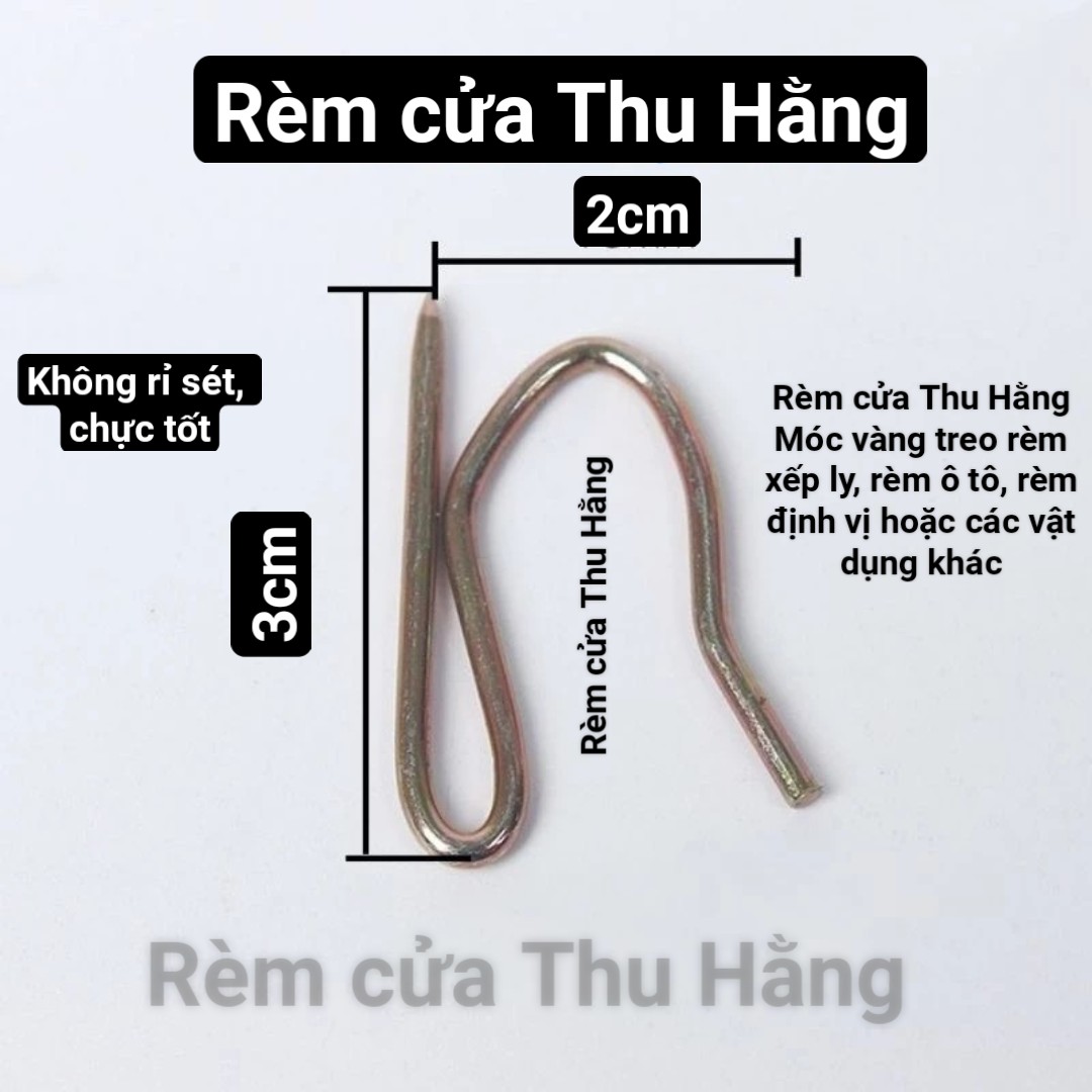 Móc Treo Rèm Cửa Hình Chữ S Bằng Sắt