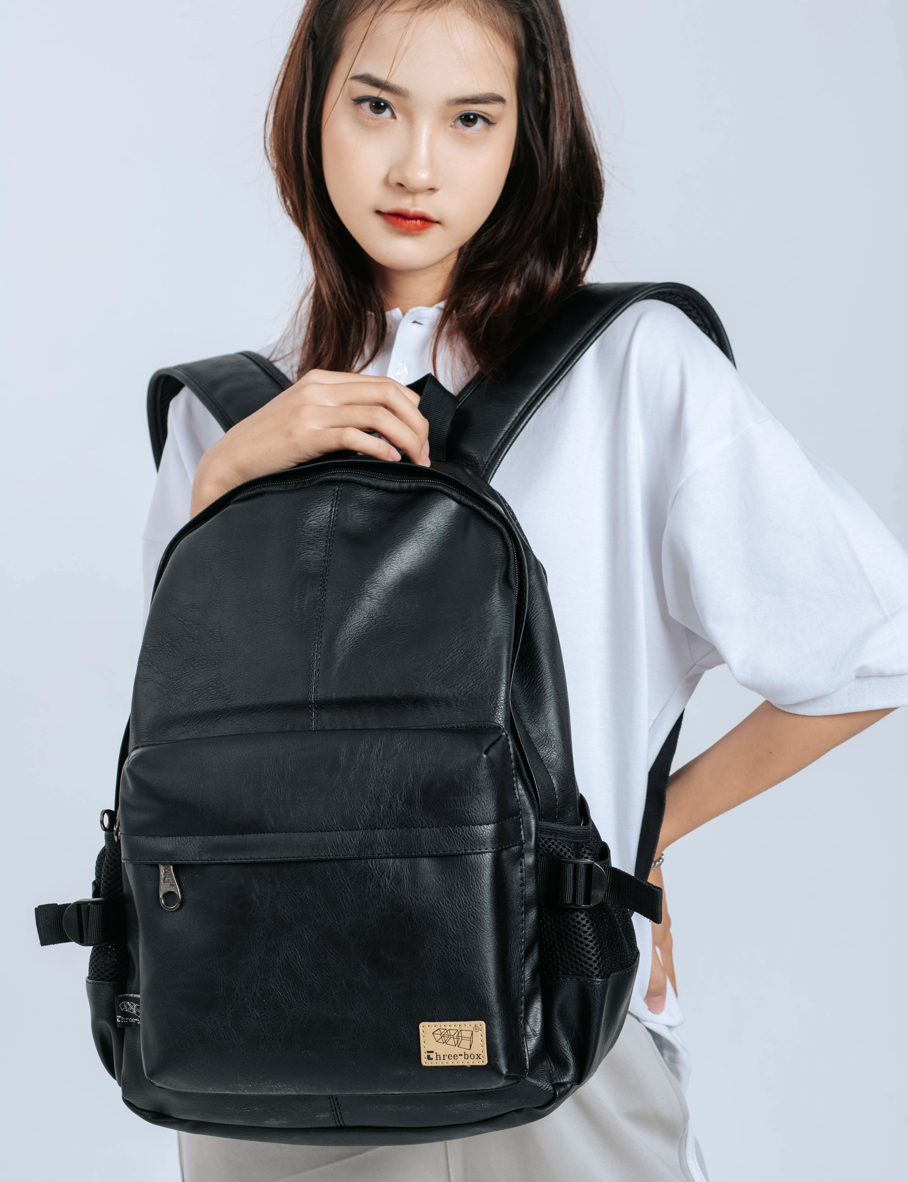 [BL3527] Balo da hàn quốc Unisex chống nước Three-box