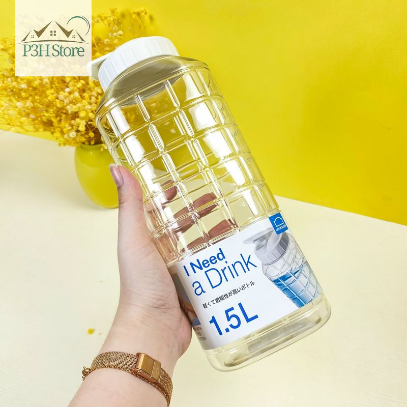 Bình Đựng Nước Nhựa thể tích 1500mL. Hàng Chính Hãng LockNLock, Đảm Bảo An Toàn, Chất Lượng Cao.