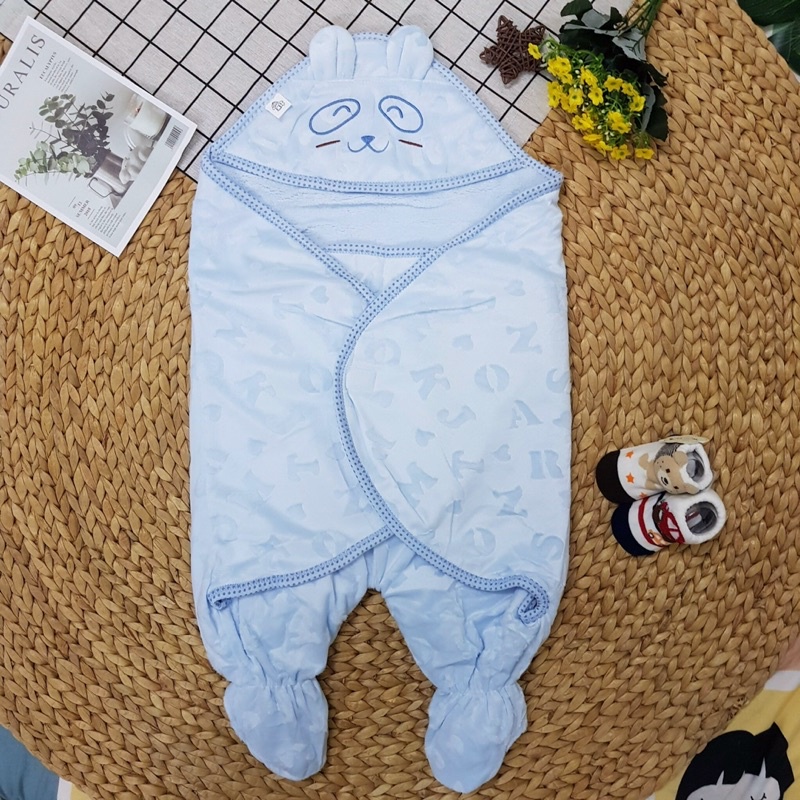 [HCM][Chọn Mẫu] Choàng ủ có chân khăn choàng quấn cho bé sơ sinh