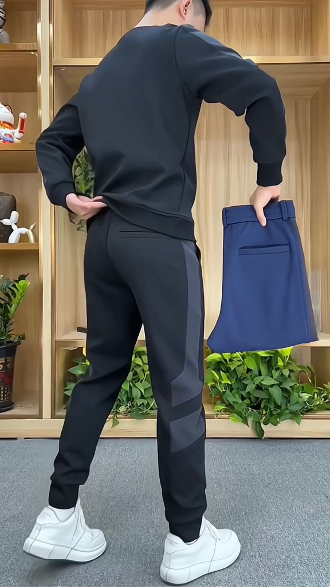 Bộ nỉ Umi cổ tròn Nam thể thao