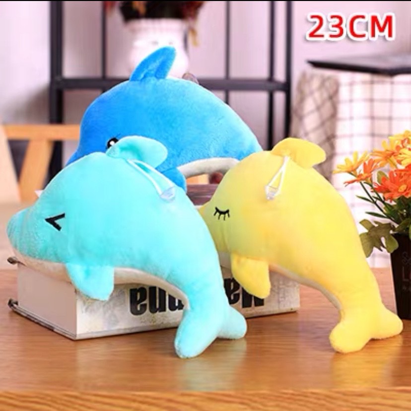 Gấu bông cà rốt dễ thương mềm mịn Lợn và Gấu nâu Gấu bông cá heo 23cm - BUBU Shop