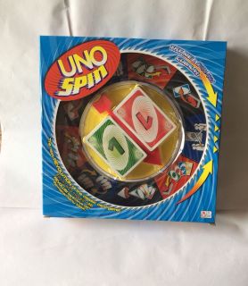 Bộ Trò chơi Bàn Quay UNO tập hợp 2 bộ thẻ Uno to đẹp ,UNO SPIN TRY , 26.5x26.5cm ME COBALA thumbnail