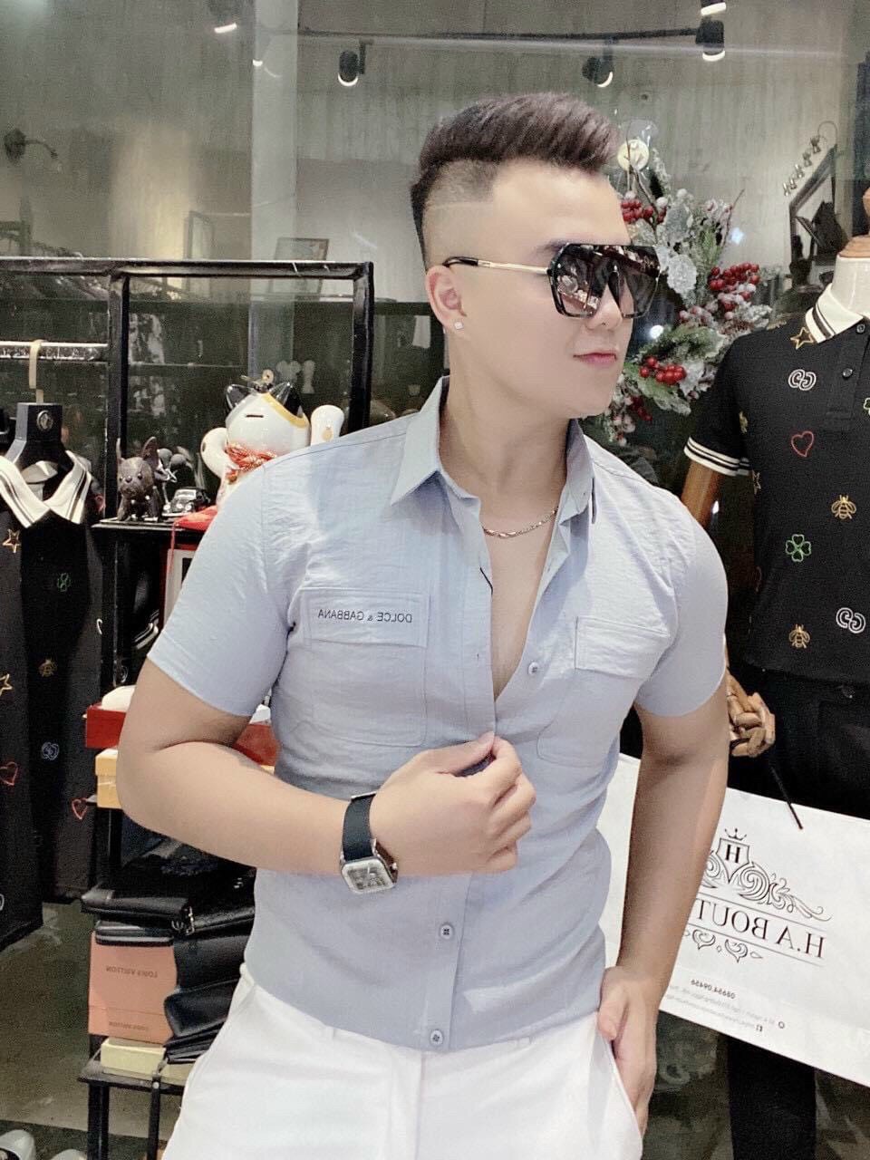 [HCM]áo somi nam tay ngắn chất đũi thiết kế đơn giản trẻ trung dễ phối đồ thời trang Binstore94 ks153