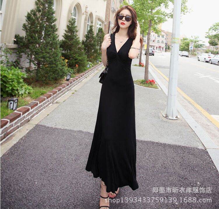 Đầm Maxi thun dài hàng nhập DB32
