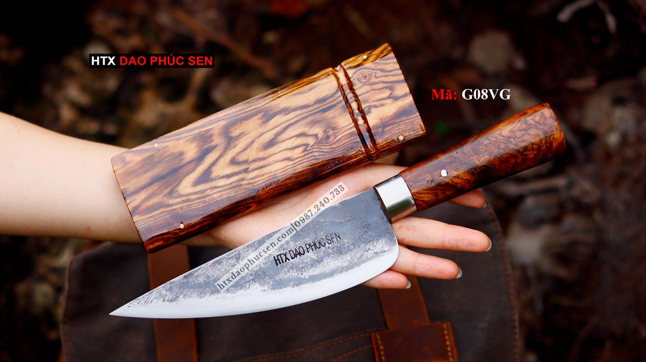 Meat Filter Knife with Tweezers and Cover G08Vg