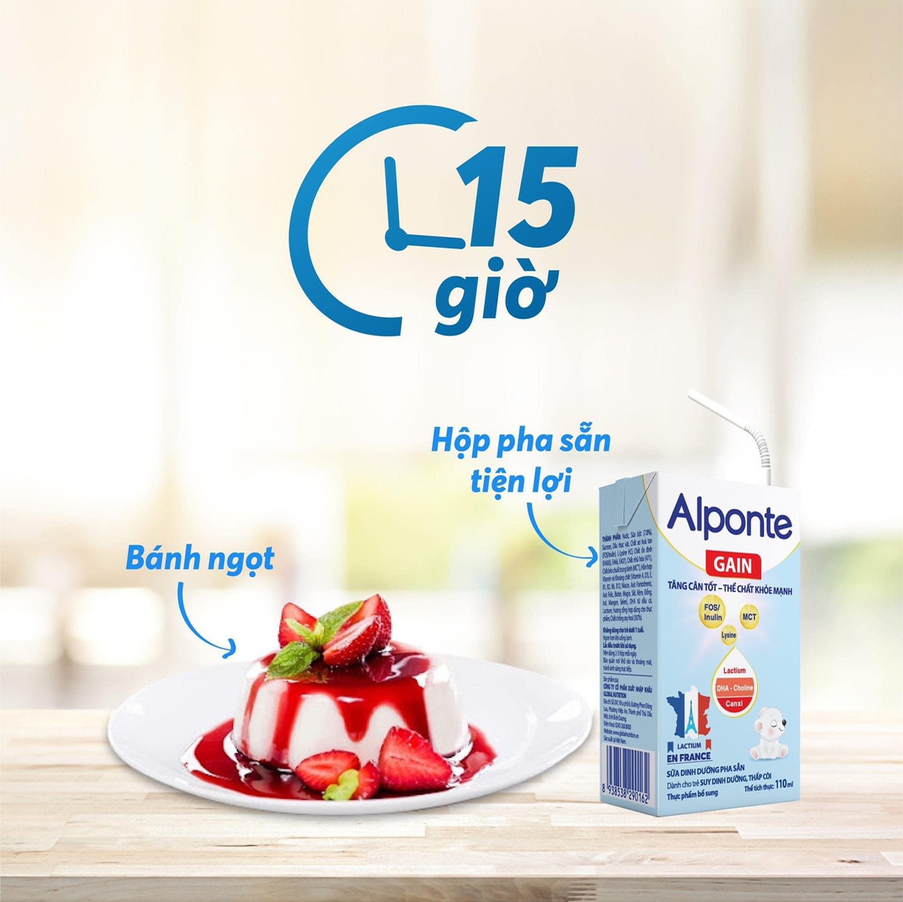(Date mới) Sữa bột pha sẵn Alponte Gain 180ml/1 hộp (combo 6 lốc 24 hộp)
