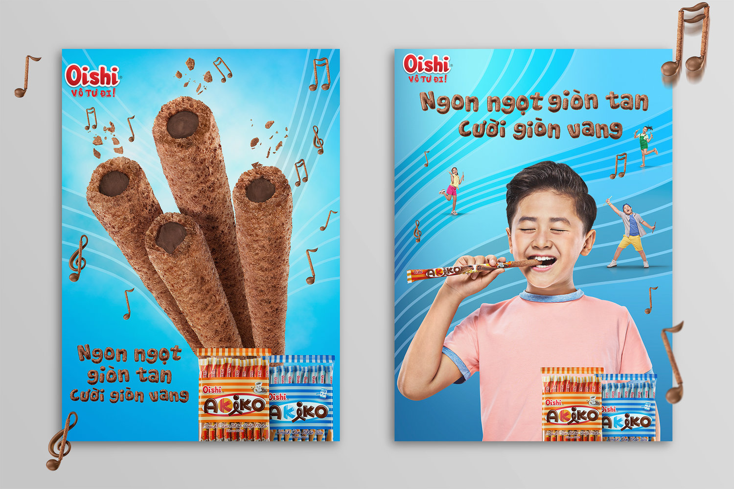 1 thùng 10 gói Snack que Akiko trộn vị 160g