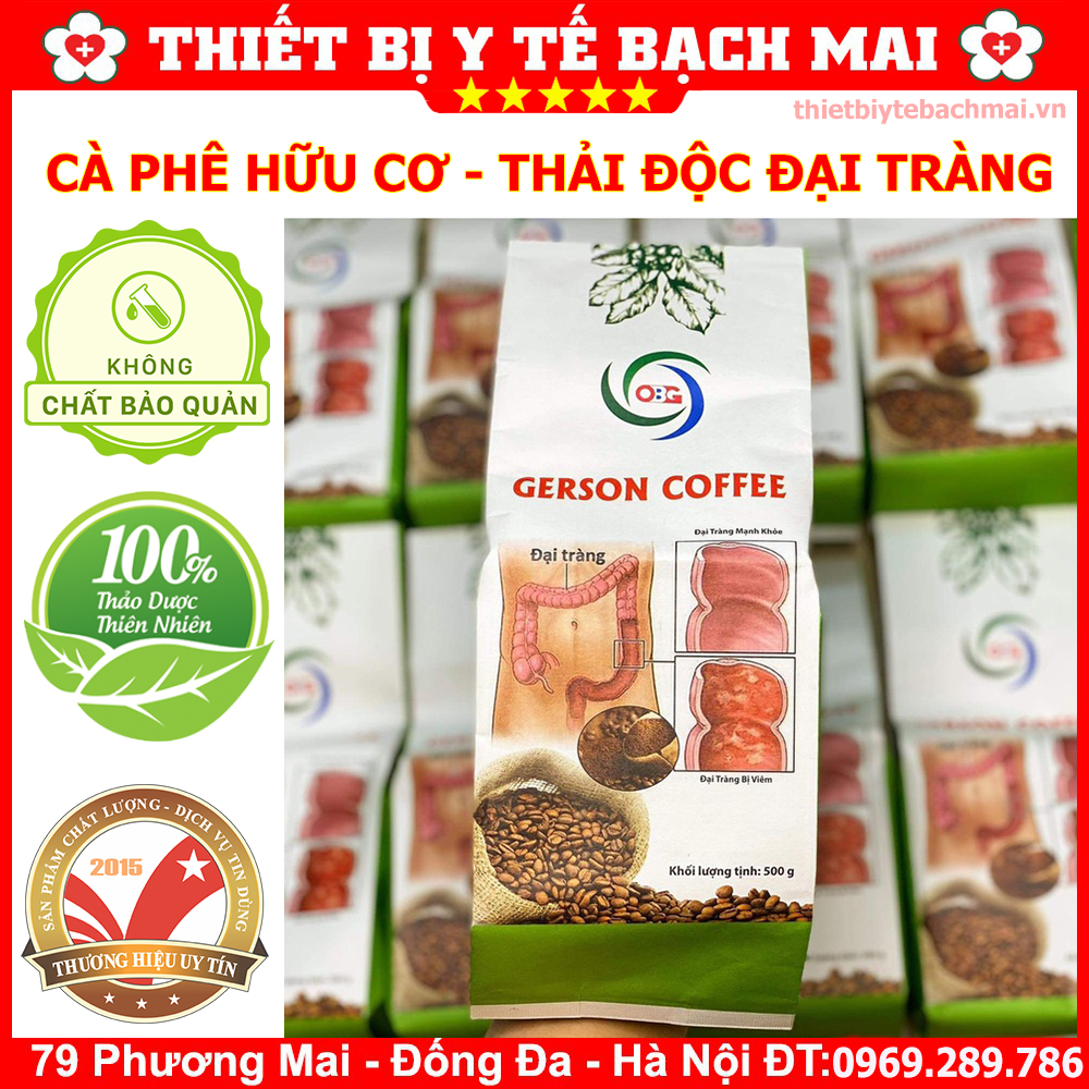 Cà phê thải độc đại tràng - 100% hữu cơ - hàng chính hãng gerson