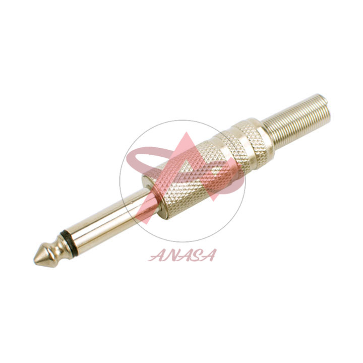 Jack đực nối micro 6ly mạ bạc