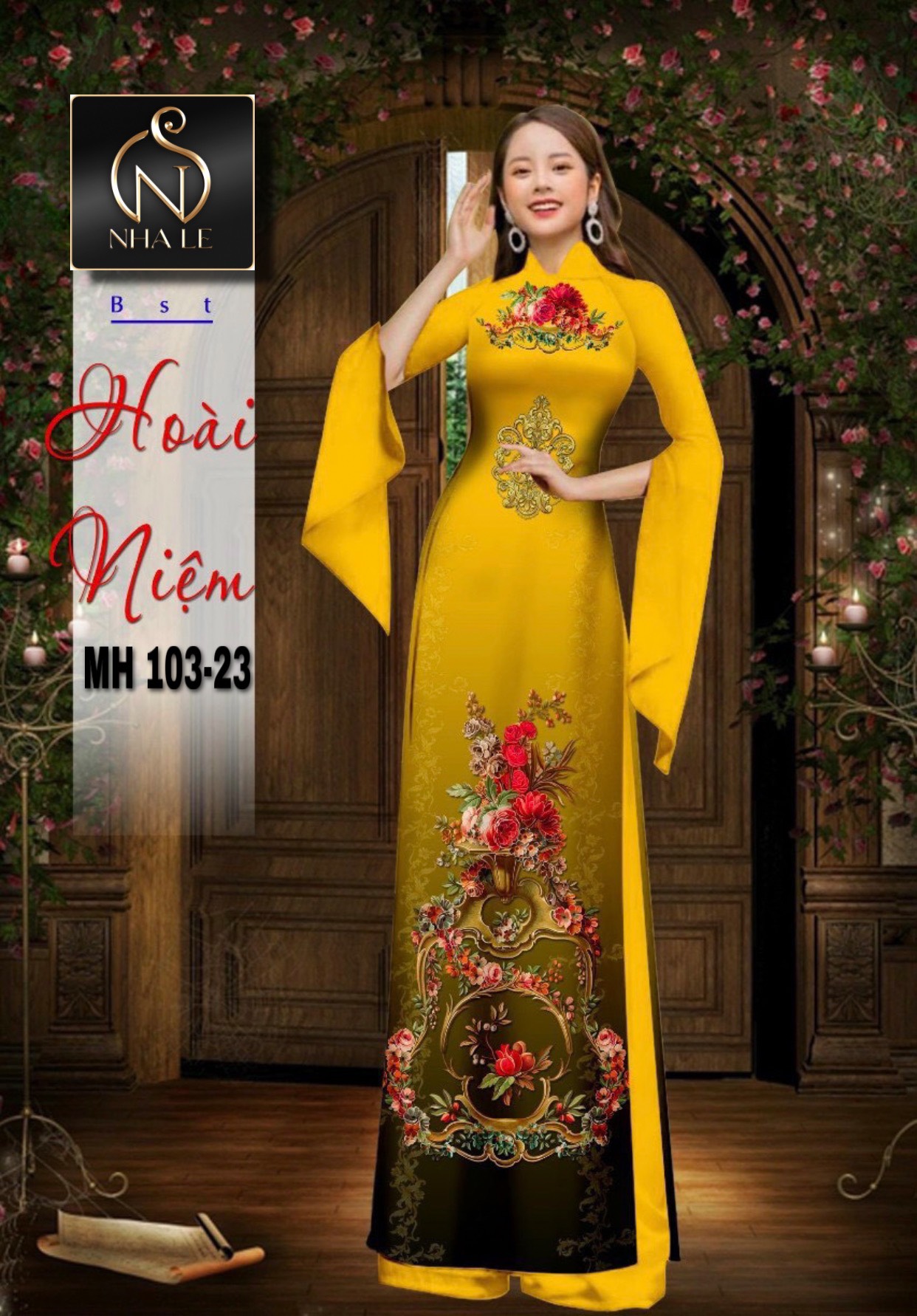 VẢI MAY ÁO DÀI BST HOÀI NIỆM ĐÍNH ĐÁ