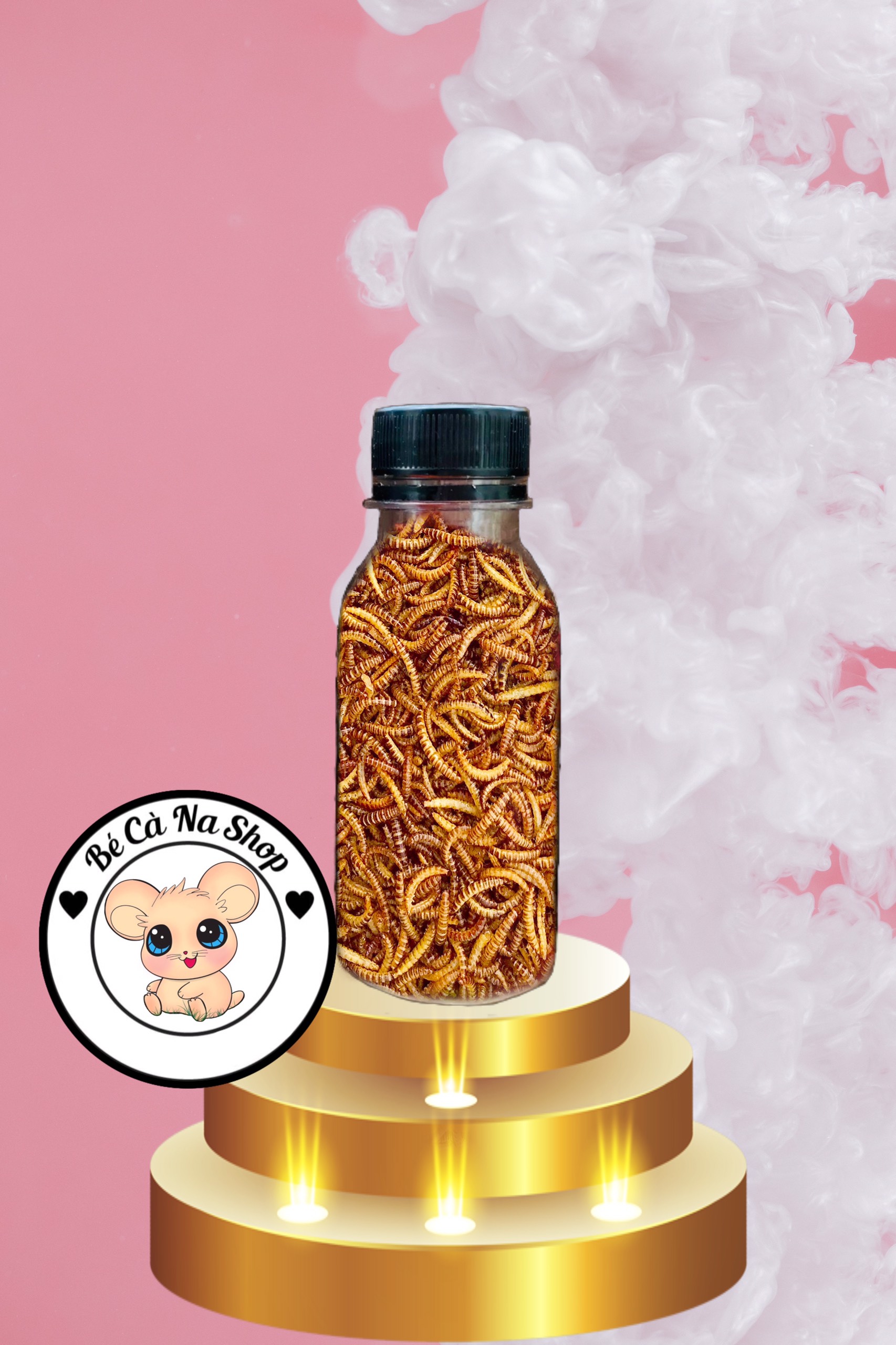 sâu gạo mini rang bơ cho hamster