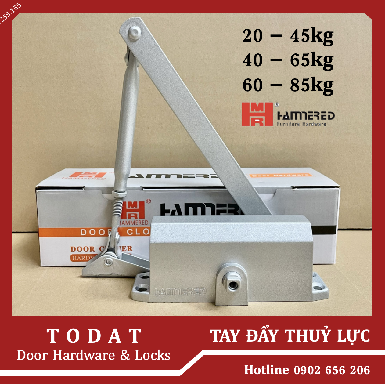 Tay co thuỷ lực/ tay đẩy hơi - commercial heavy duty door closer