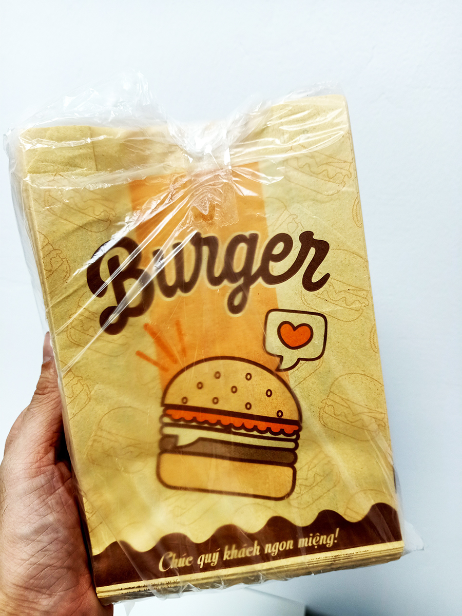 Túi và bao Hamburger đẹp 2022 HPD01 (1000 túi)