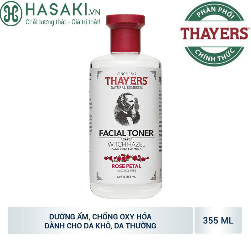 [HCM]Nước Hoa Hồng Thayers Hương Hoa Hồng 355ml